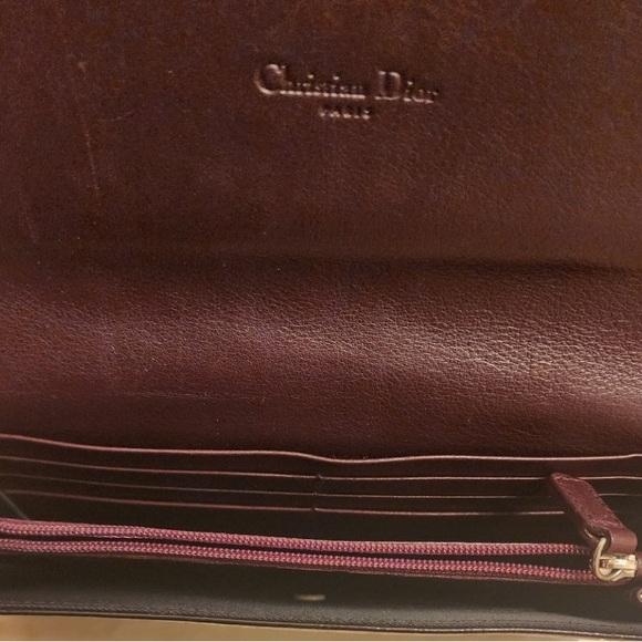 CHRISTIAN DIOR TROTTER MONOGRAM LEATHER LONG WALLET COA - Picture 8 of 9